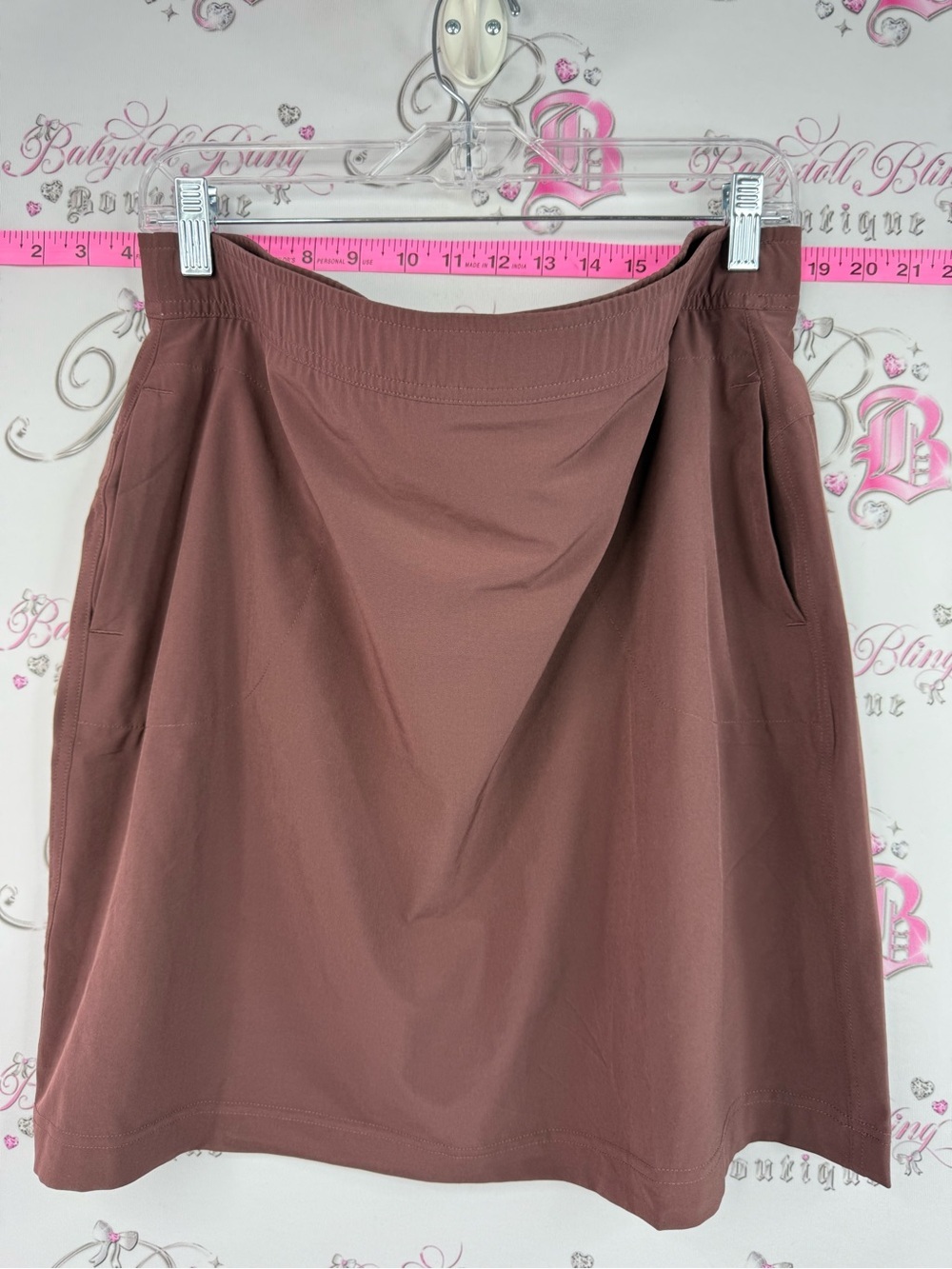 Eddie Bauer skirt brown pink Pencil Skirt - Mauve Brown